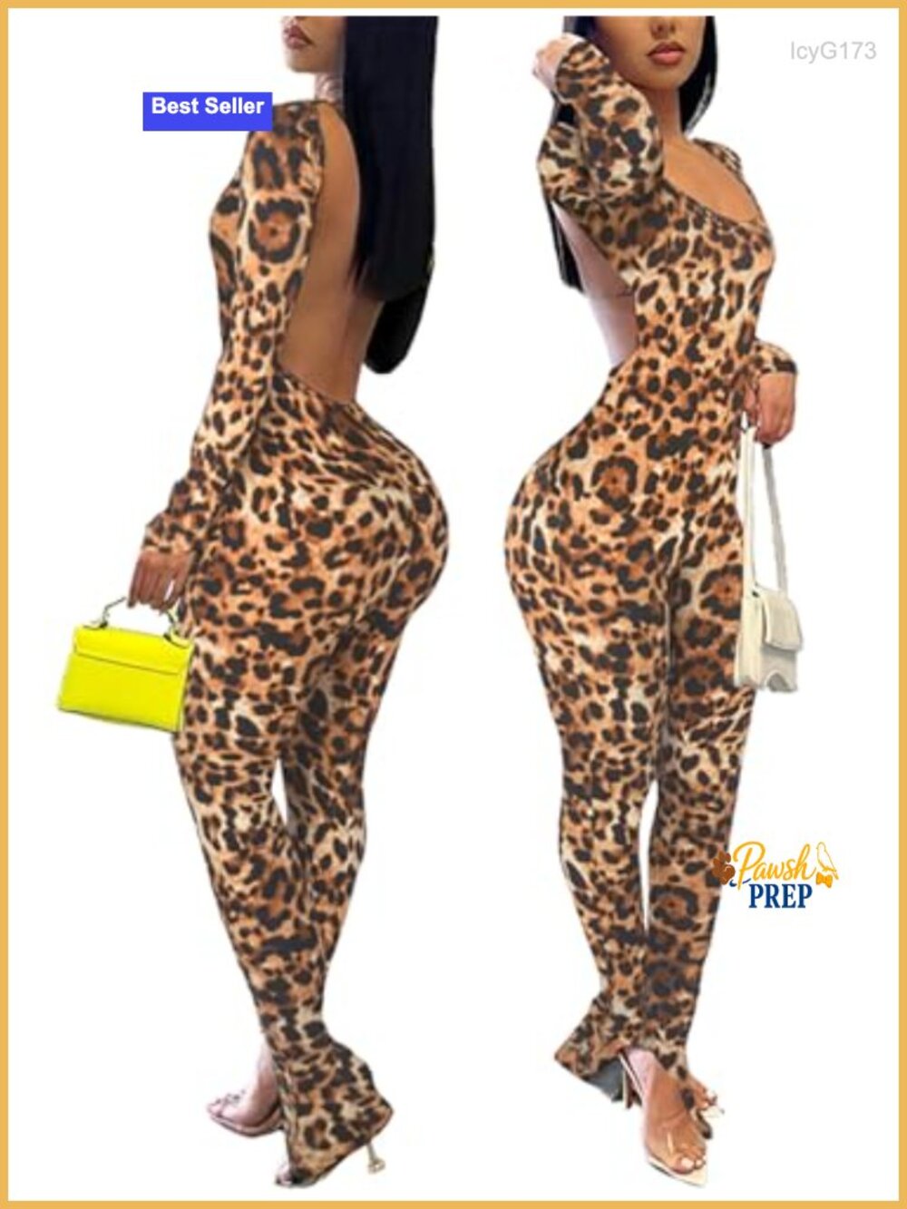 Backless Bodycon Jumpsuit Long Sleeve Romper High Stretch Women's